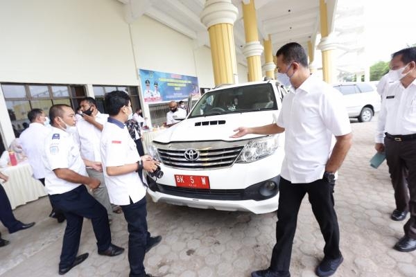 Tinjau Apel Kendaraan Dinas, Wagub Sumut Minta Pemeriksaan Kendaraan Harus Lebih Teliti